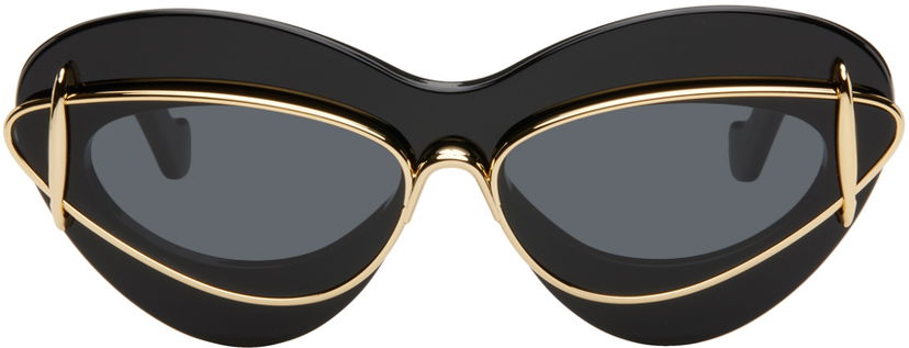 Solglasögon Loewe Cat-Eye Double Frame Sunglasses Svart | LW40119I 192337151095
