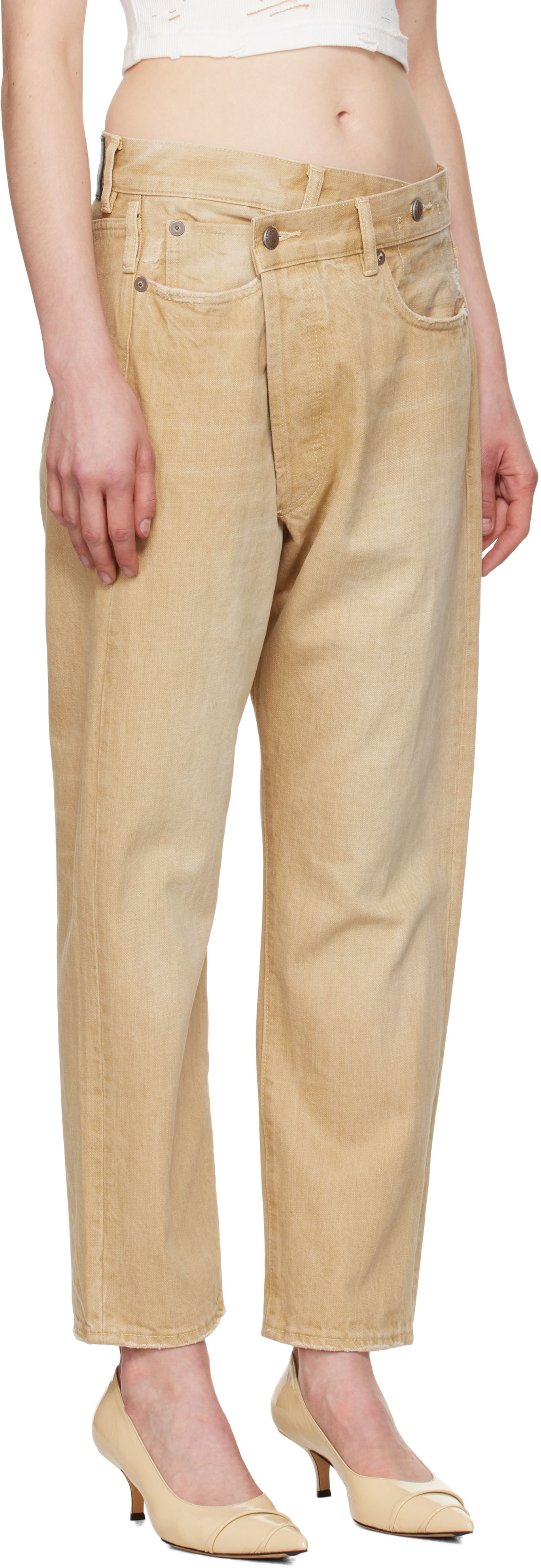 Jeans R13 R13 Crossover Jeans Beige | R13W2048-D235A, 1