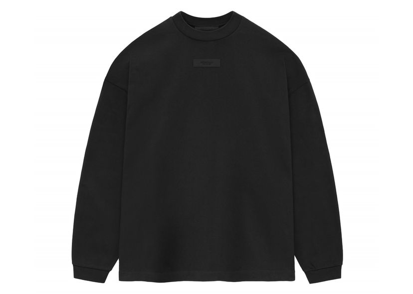 T-shirt Fear of God Core Collection L/S Tee Black Svart | 125SU244200F