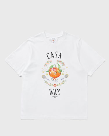 T-shirt Casablanca Casa Way Orange Mascot Graphic T-Shirt Vit | M-AW25-JTS-001-02, 2