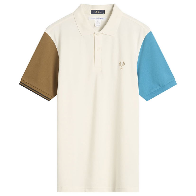 Polotröja Comme des Garçons SHIRT X Fred Perry Polo Shirt Beige | FP-T503-051-1