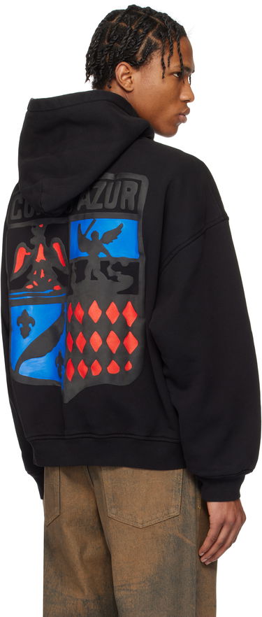 Sweatshirt Rhude Rhude Crest Oversized Hoodie Svart | RHPS25HO03012, 2