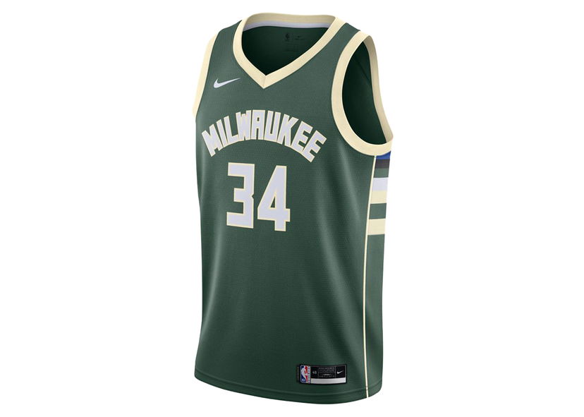 Jersey Nike NBA Milwaukee Bucks Giannis Antetokounmpo Icon 20 Swingman Jersey Green Grön | CW3672-239