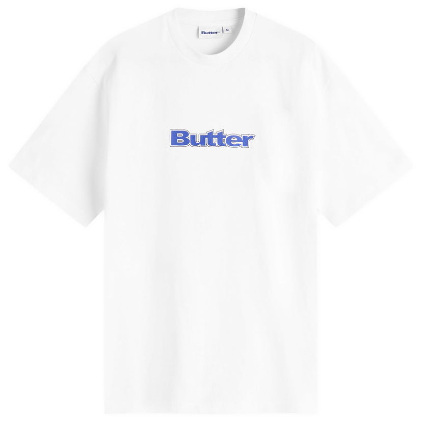T-shirt Butter Goods Outline Logo T-Shirt, Size Large Vit | BG253100-WHT