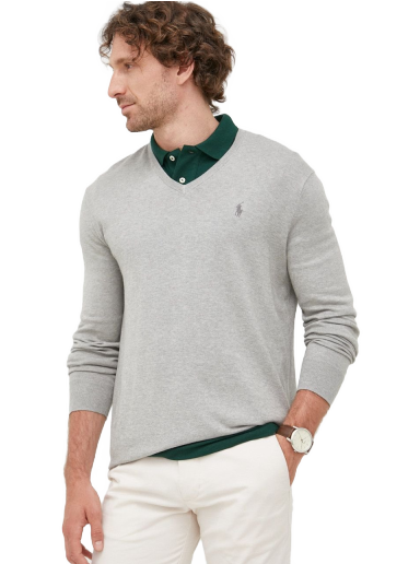 Sweatshirt Polo by Ralph Lauren Classic-Fit V-Neck Pullover Grå | 710670789002