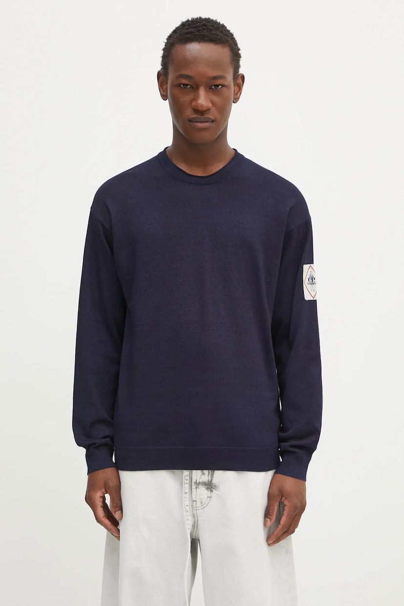 Sweater C.P. Company C.P. Company Crewneck Sweater Mörkblå | 18CMKN195A110330A