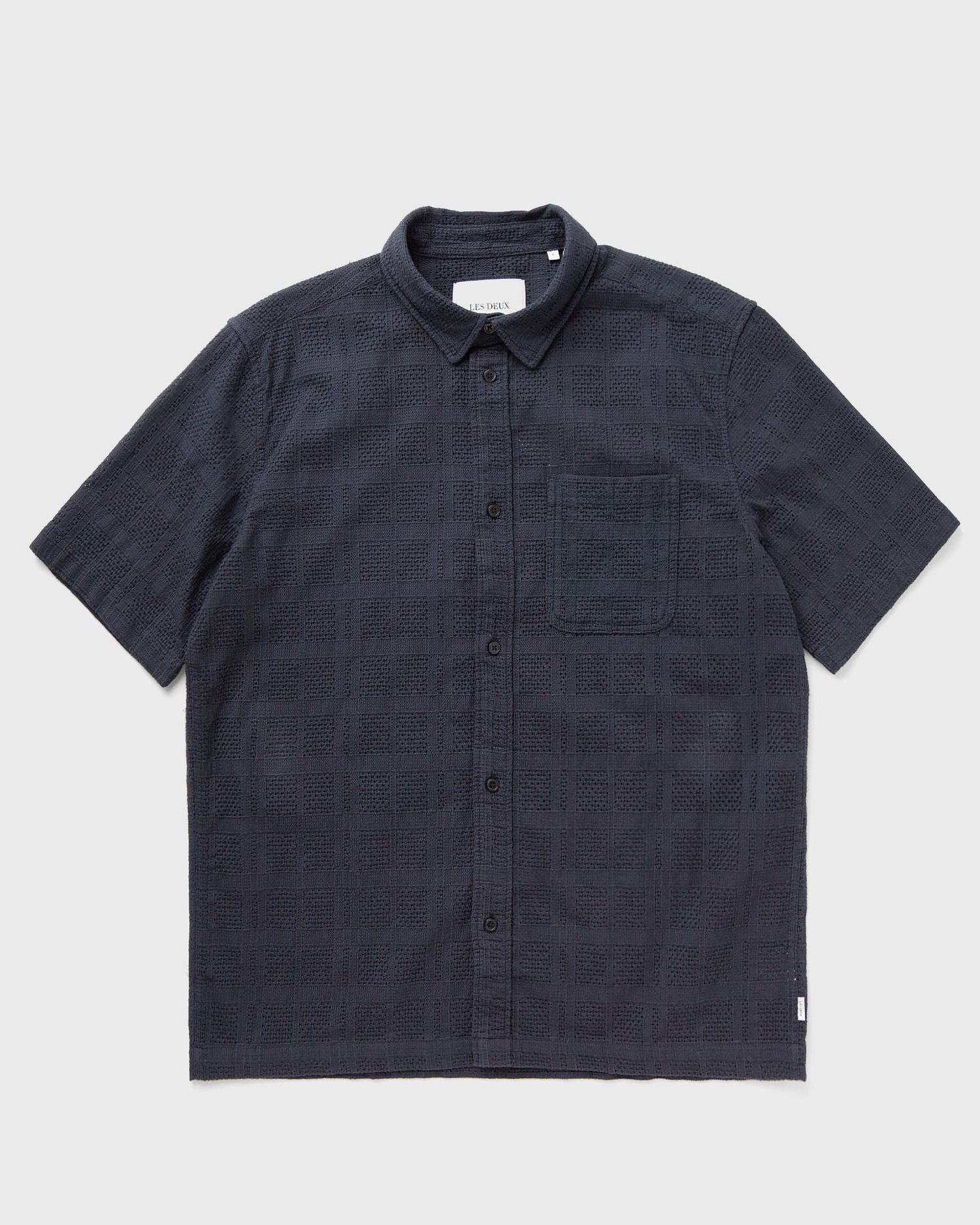 Skjorta Les Deux Charlie Short Sleeve Shirt Mörkblå | LDM401081-460460, 0