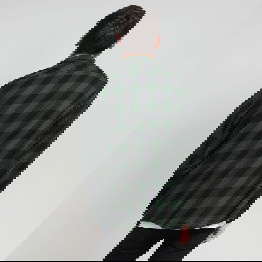 Skjorta Urban Classics Checked Flanell Shirt Grön | tb297 blckgrn, 1