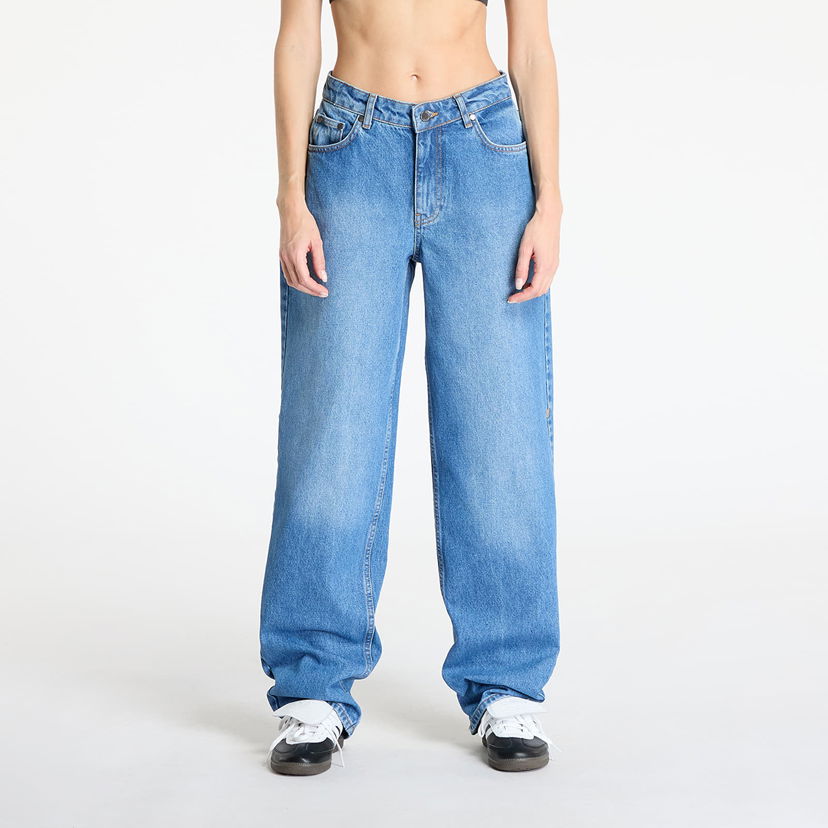 Jeans DAILY PAPER Daily Paper Asola Avery Wide Leg Jeans Blå | 2511147