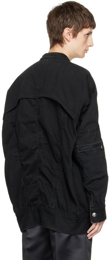 Jacka We11done We11done Bomber Denim Jacket Svart | WD-DJ3-21-331-U-BK, 2