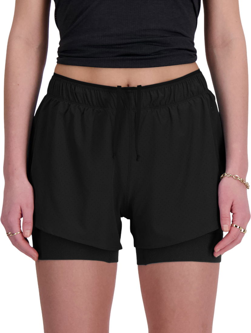 Shorts New Balance RC 2-in-1 Short 3" Svart | ws41287-bk