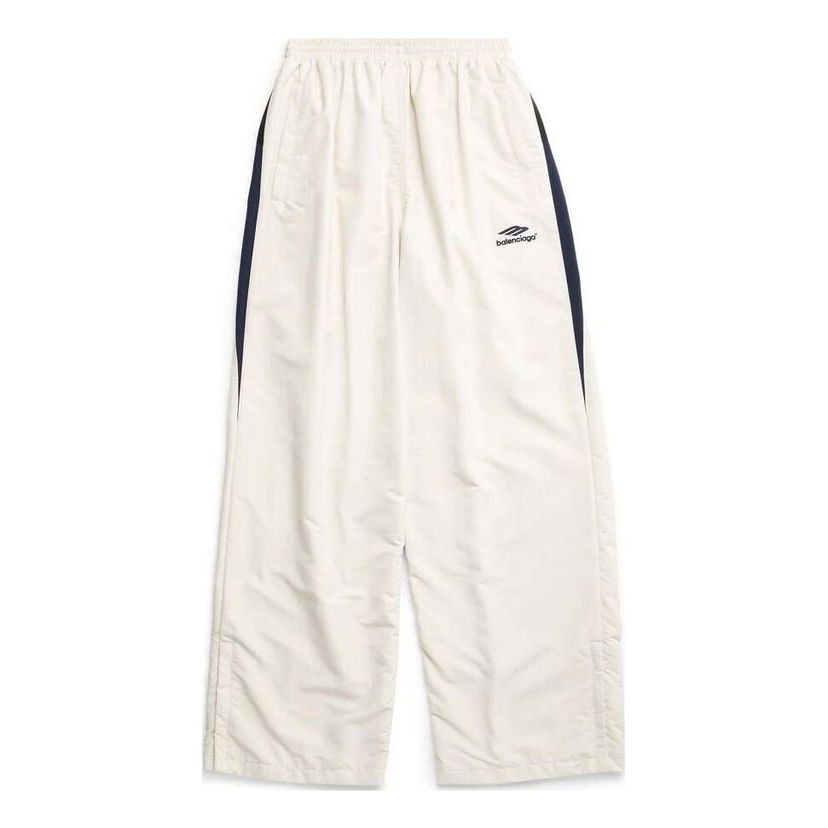 Träningsbyxor Balenciaga Sports Icon Medium Fit Tracksuit Pants Beige | 746510TOO489000