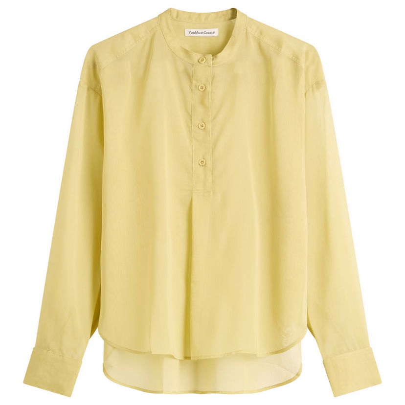 Skjorta YMC YMC Women's Ovelia Shirt, Size Medium Gul | Q2YMI-30