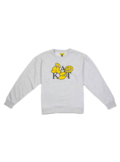 Sweatshirt MARKET Bubble Letter Crewneck Sweatshirt Grå | 396000847