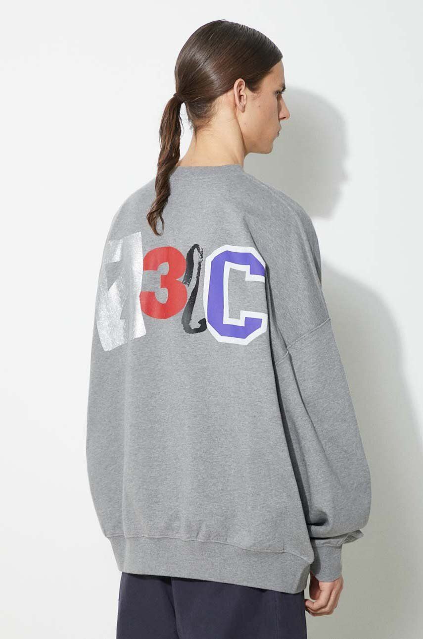 Sweatshirt 032C Mutli-Media' Bubble Sweatshirt With Print Grå | SS24.C.2022, 0