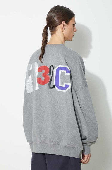 Sweatshirt 032C Mutli-Media' Bubble Sweatshirt With Print Grå | SS24.C.2022, 0