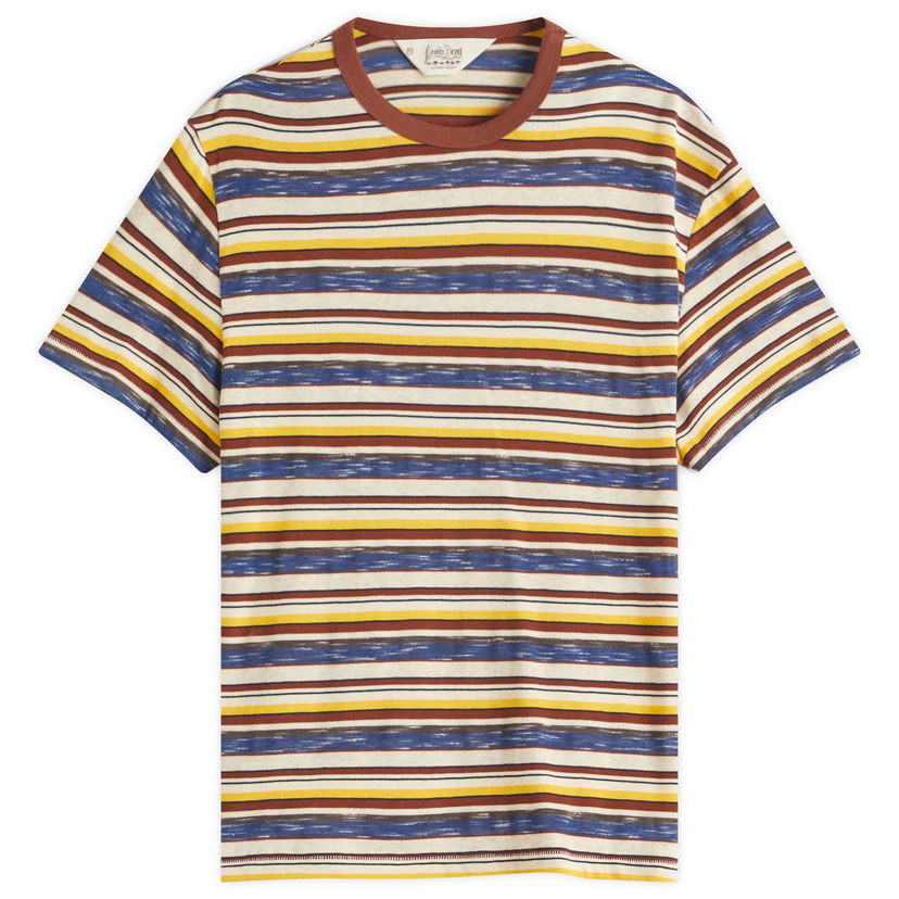 T-shirt Brain Dead Brain Dead Toni Stripe T-Shirt Flerfärgad | BDS25T000O43-YEL