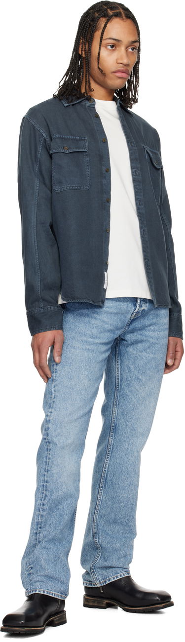 Skjorta rag & bone rag & bone Featherweight Denim Shirt Blå | MED24S0004ZDMI, 3