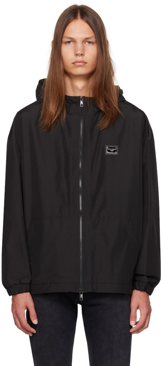 Sweatshirt Dolce & Gabbana Black Hooded Jacket Svart | G9ABQTHUMEX