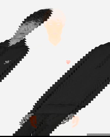 Sweatshirt Comme des Garçons Play Pullover Hoody Svart | P1T174-1, 0