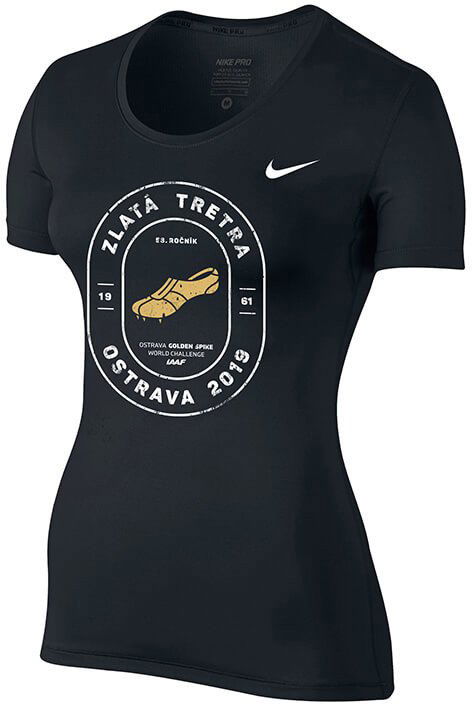 T-shirt Nike Nike Pro CL ZLATA TRETRA T-Shirt Svart | 725745-010-zt
