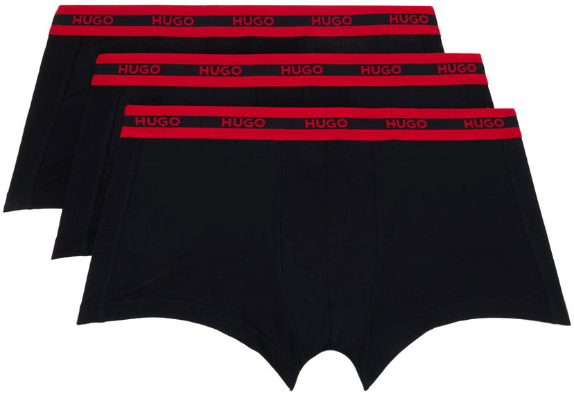 Boxare BOSS Hugo Three-Pack Logo Boxers Svart | 50503083