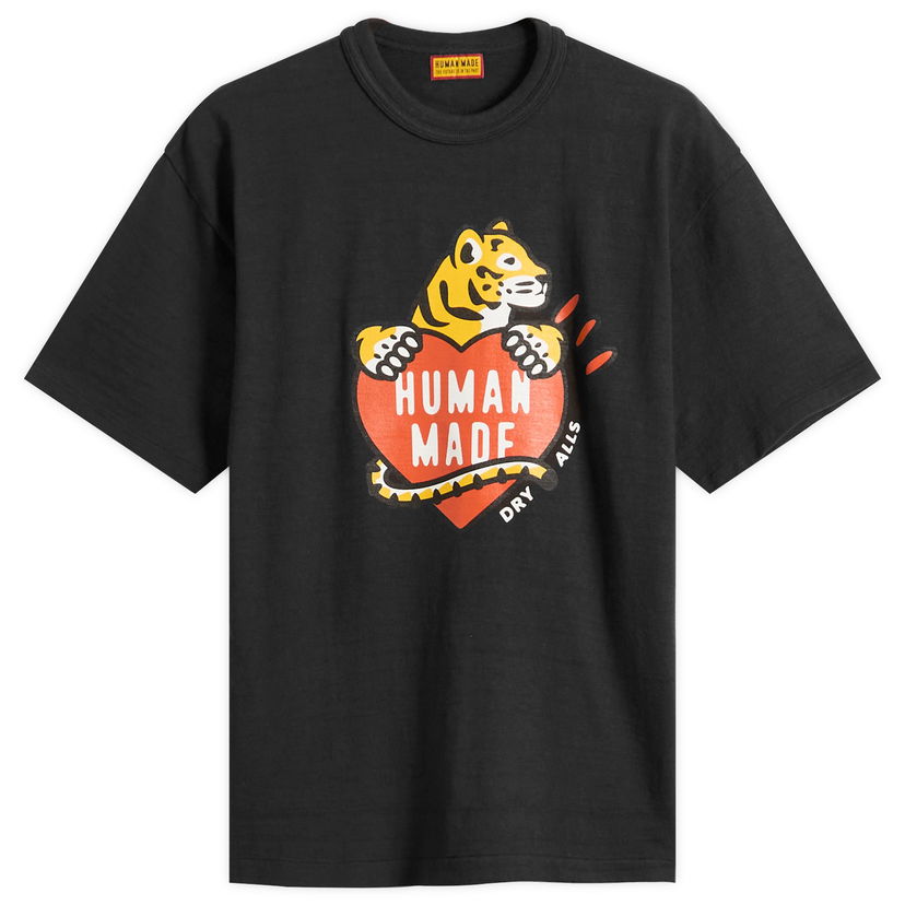 T-shirt Human Made Tiger Heart Graphic T-Shirt, Size Large Svart | HM30TE007-BLK