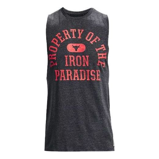 Linne Under Armour Project Rock Men's Training Graphic Tank Grå | 1367126-001