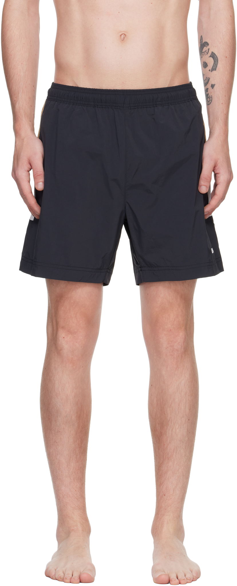 Badkläder BOSS Swim Shorts Svart | 50534307