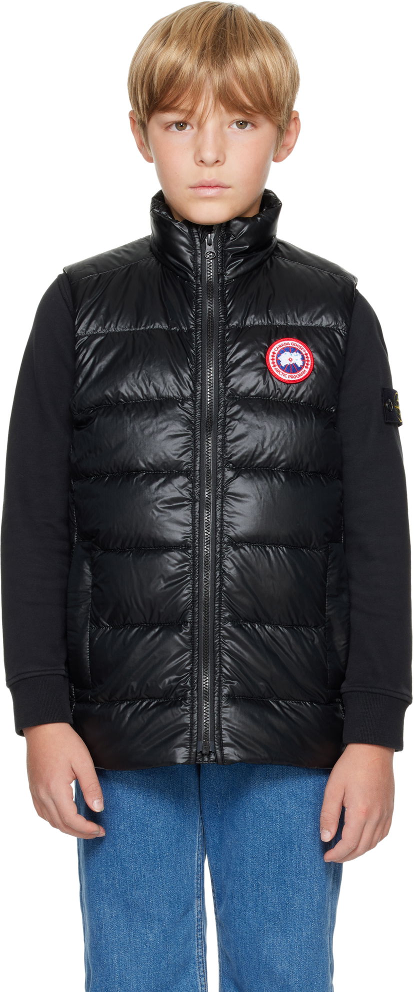 Väst Canada Goose Kids' Crofton Down Vest Svart | 5472Y