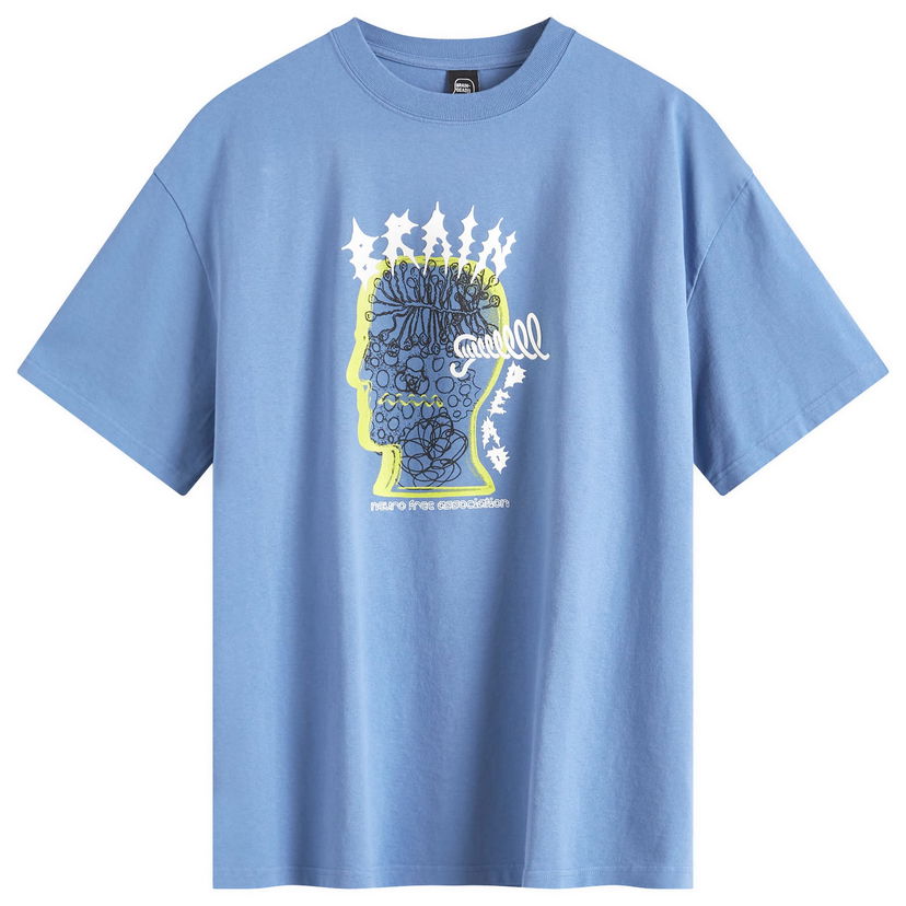 T-shirt Brain Dead Rising Ear Graphic Tee Blå | BDS25TOO0044-BLU