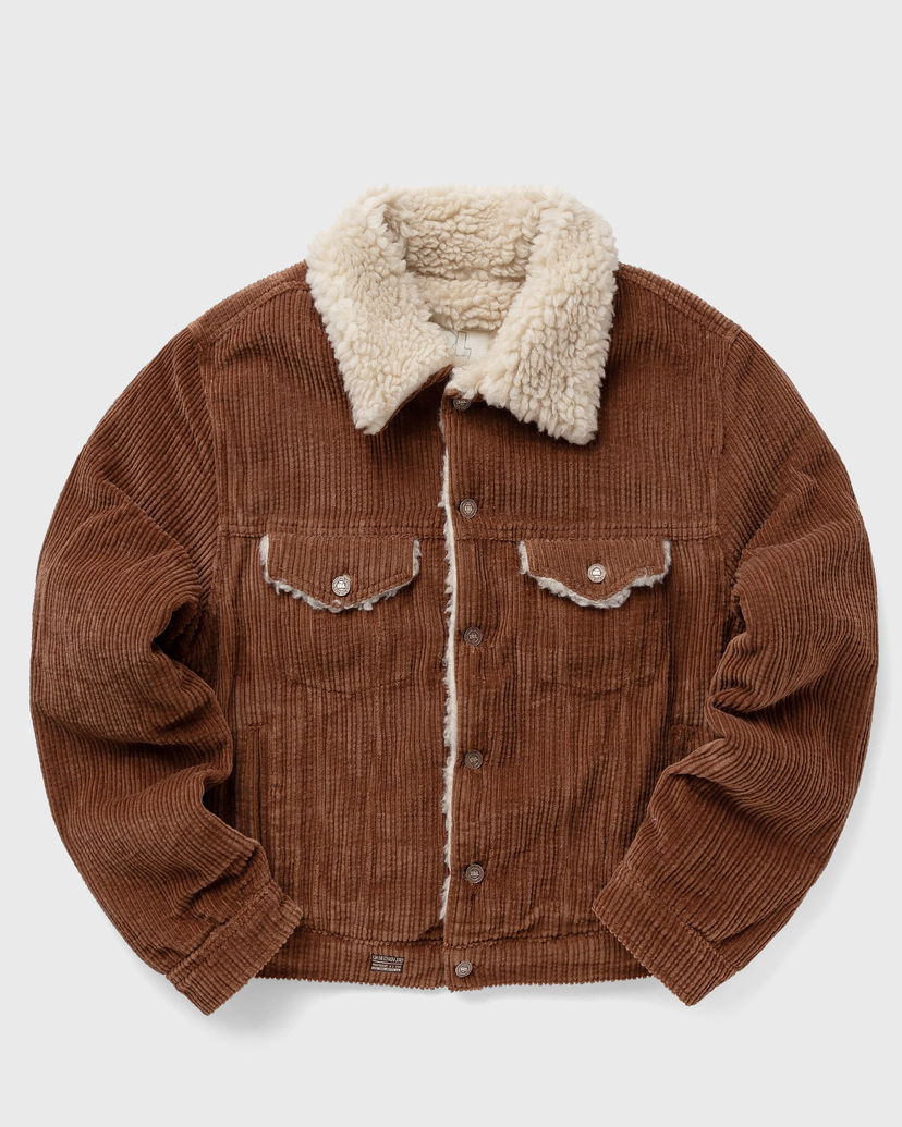 Jacka ERL Sherpa Corduroy Trucker Jacket Brun | ERL09J003