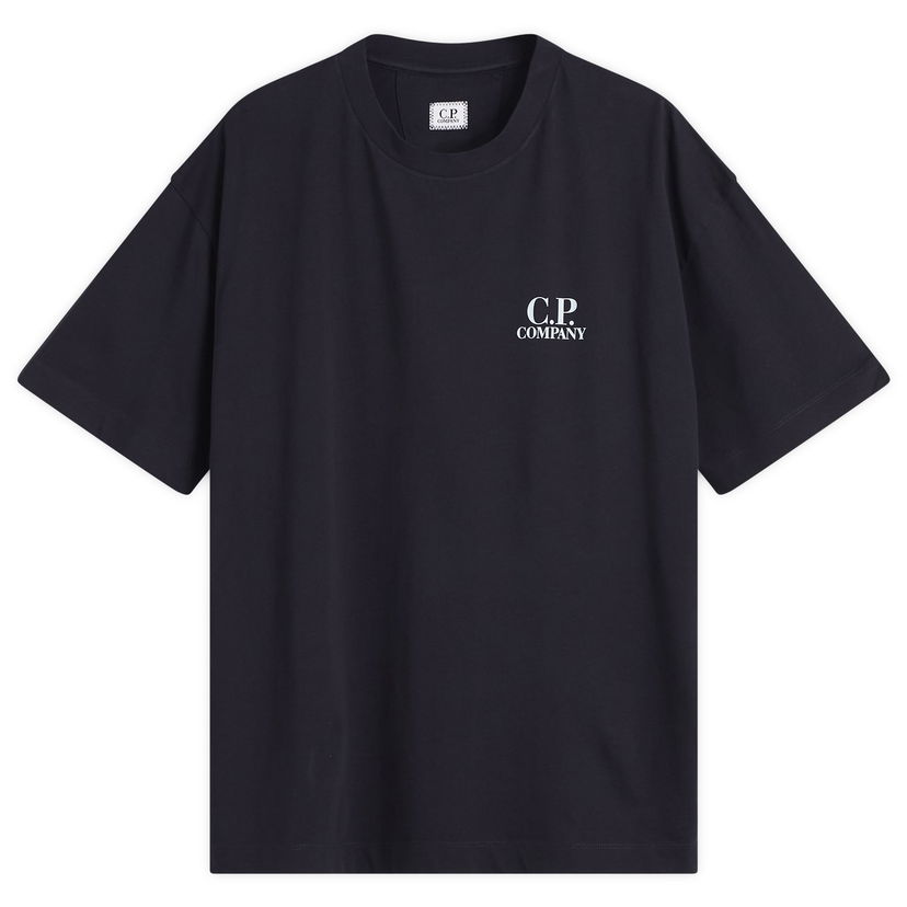 T-shirt C.P. Company Logo Print T-Shirt Svart | 19CMTS103A-005100W-888