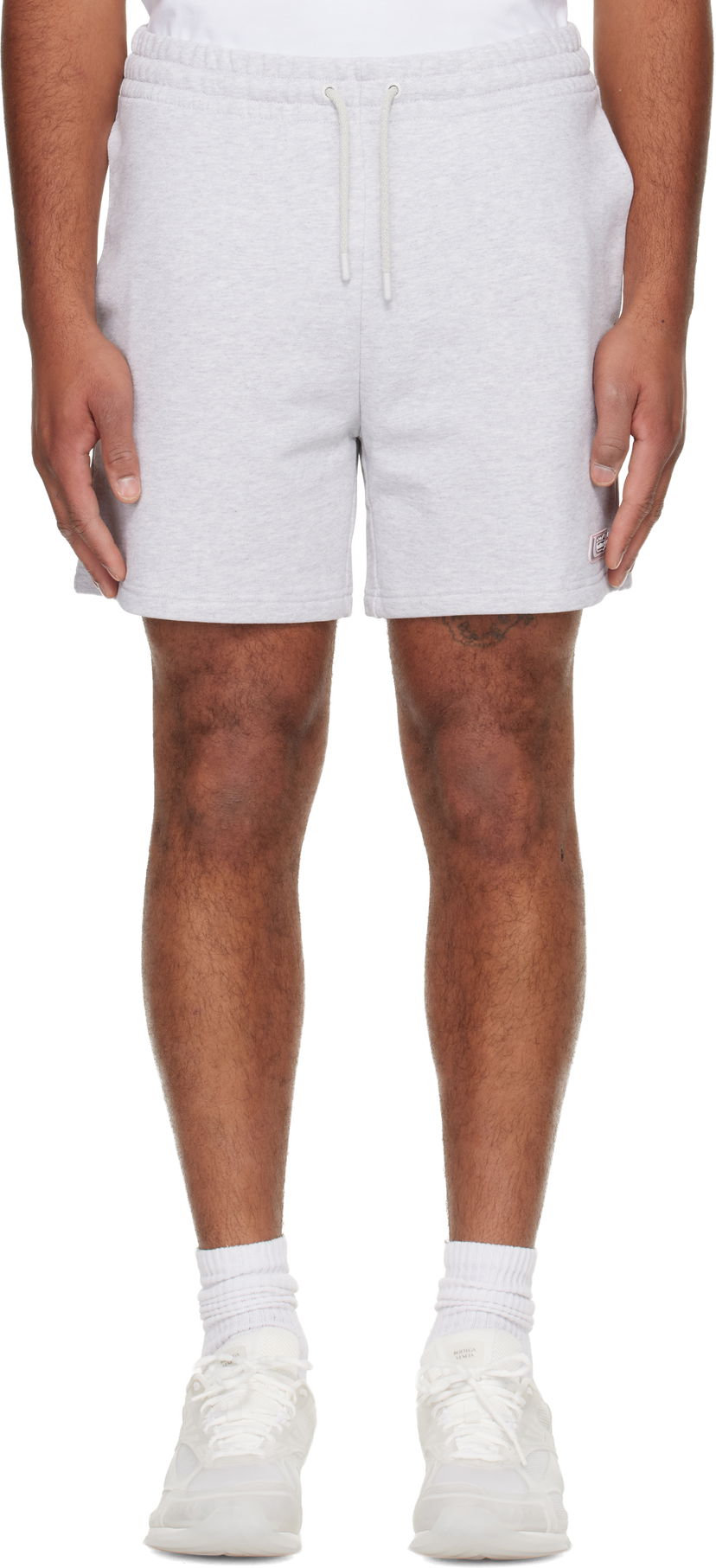 Shorts Casablanca 'Casablanca' Logo Patch Shorts Grå | M-AW25-JTR-003-01
