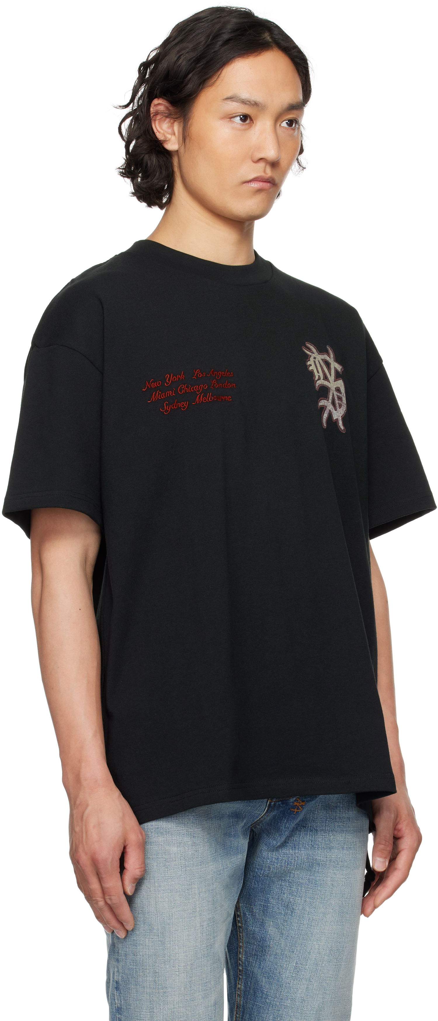 T-shirt Ksubi Ksubi Playoff Ekcess T-Shirt Svart | MSP25TE036, 1