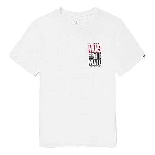 T-shirt Vans Vans Alphabet Print T-Shirt Vit | VN0A4MM5WHT