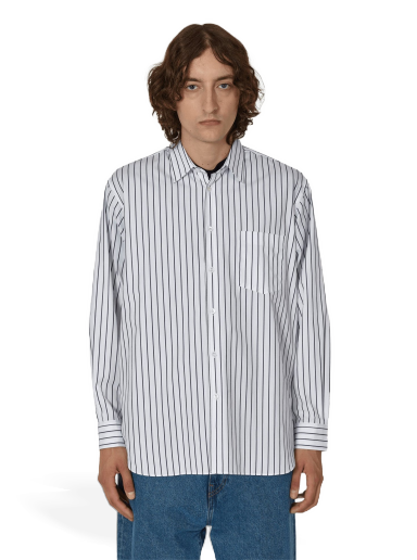 Skjorta Comme des Garçons Woven Stripe Shirt Vit | FZ-B115-PER  119