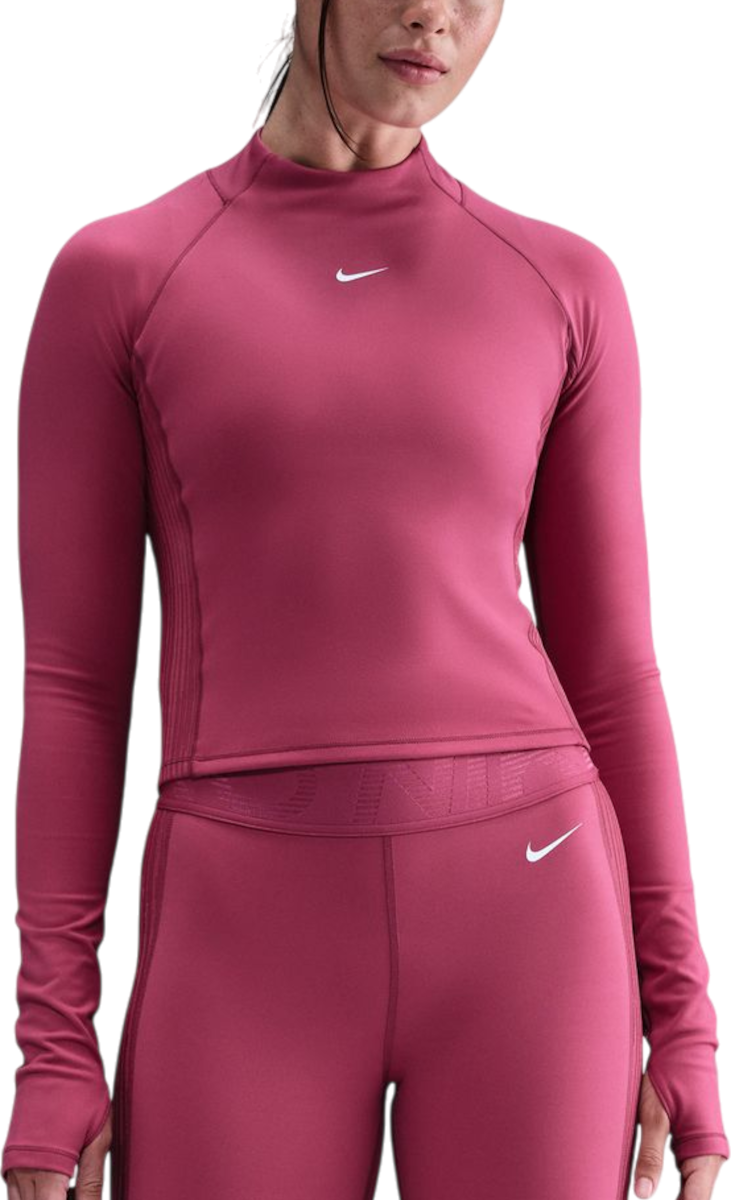 T-shirt Nike Pro Long-Sleeve Mock Neck Performance Top Bourgogne | hv3736-634
