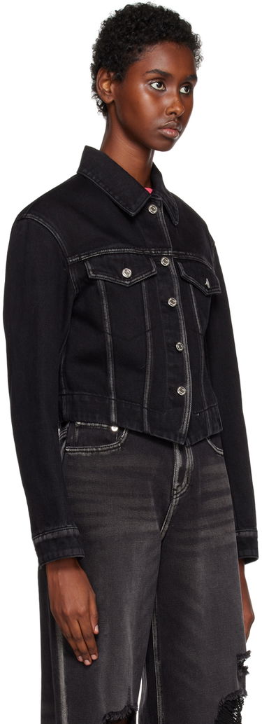 Jacka We11done We11done V-Line Denim Jacket Svart | WD-DJ3-22-330-W-BK, 1