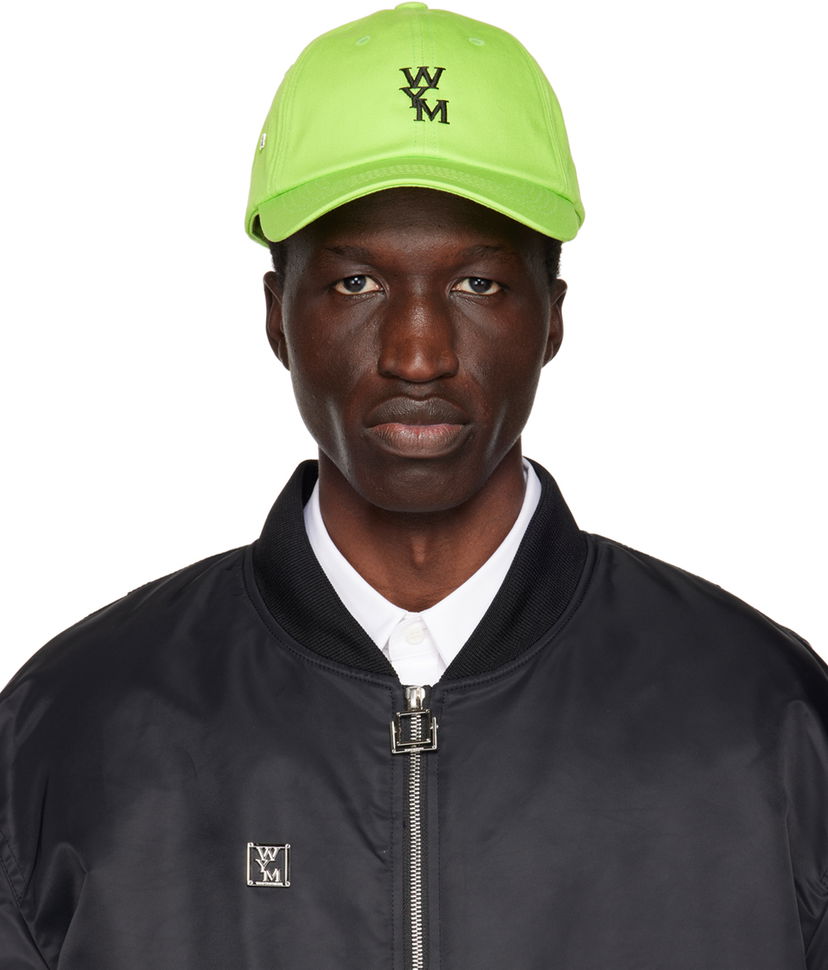 Keps WOOYOUNGMI WOOYOUNGMI Embroidered Baseball Cap Grön | W231AC51