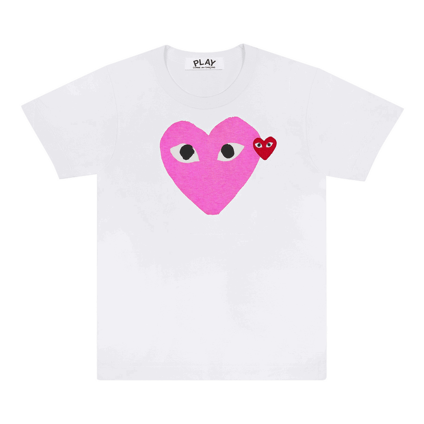 T-shirt Comme des Garçons PLAY Colored Heart T-Shirt Vit | AZ T105 051 4