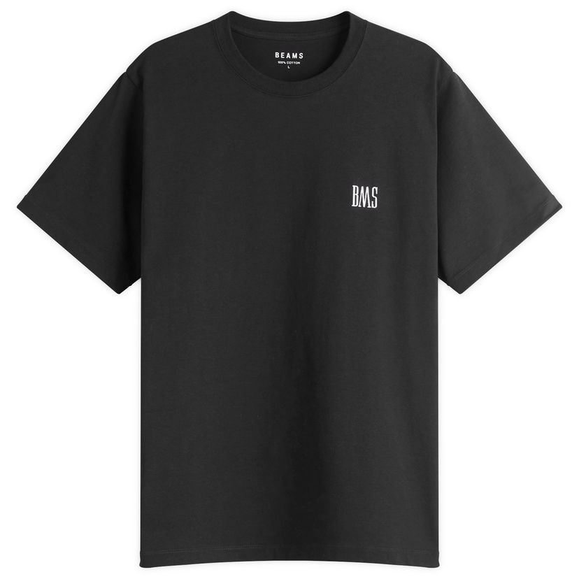 T-shirt BEAMS BMS Logo T-Shirt, Size Large Svart | 1104-1321-803-19