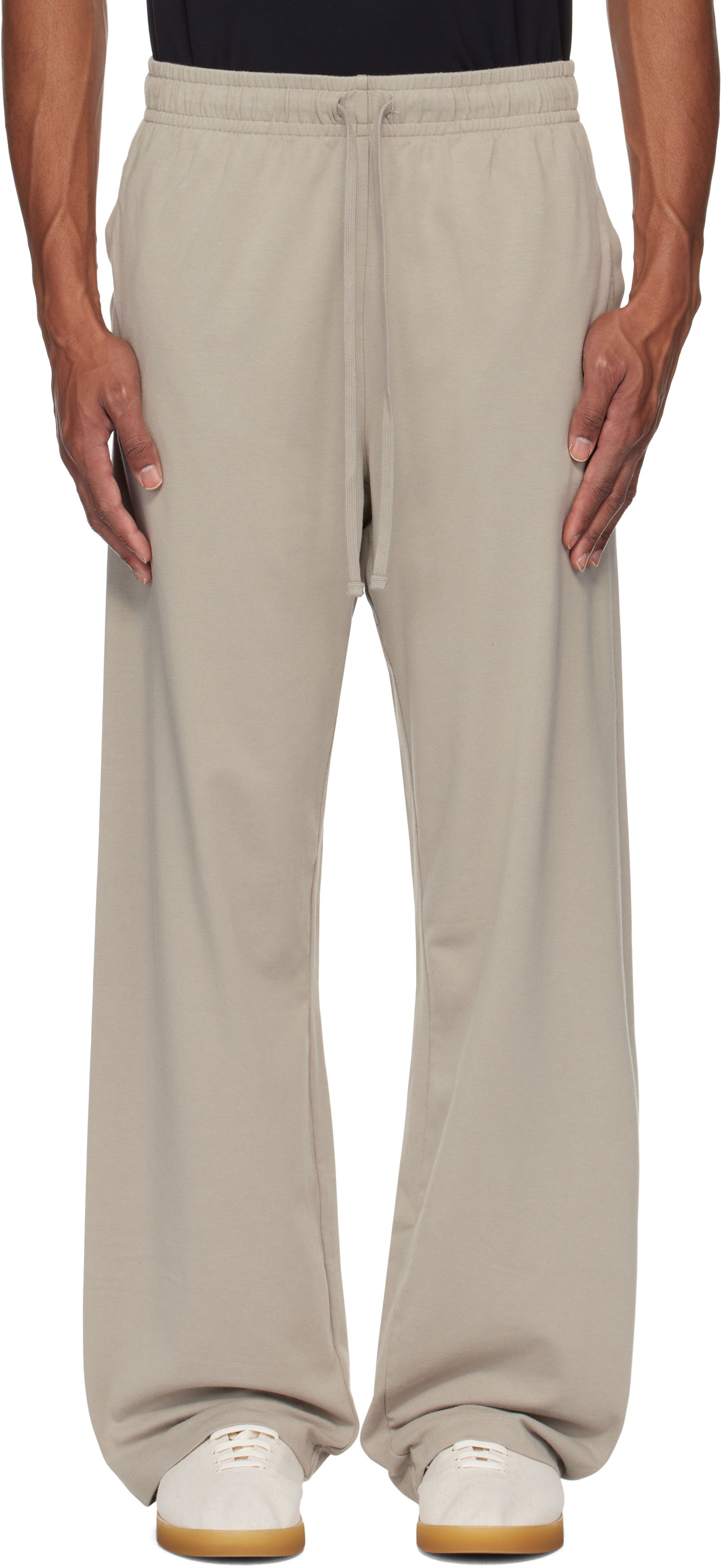 Träningsbyxor SKIMS SKIMS Lounge Relaxed Straight Leg Sweatpants Grå | BO-STR-5324M, 0