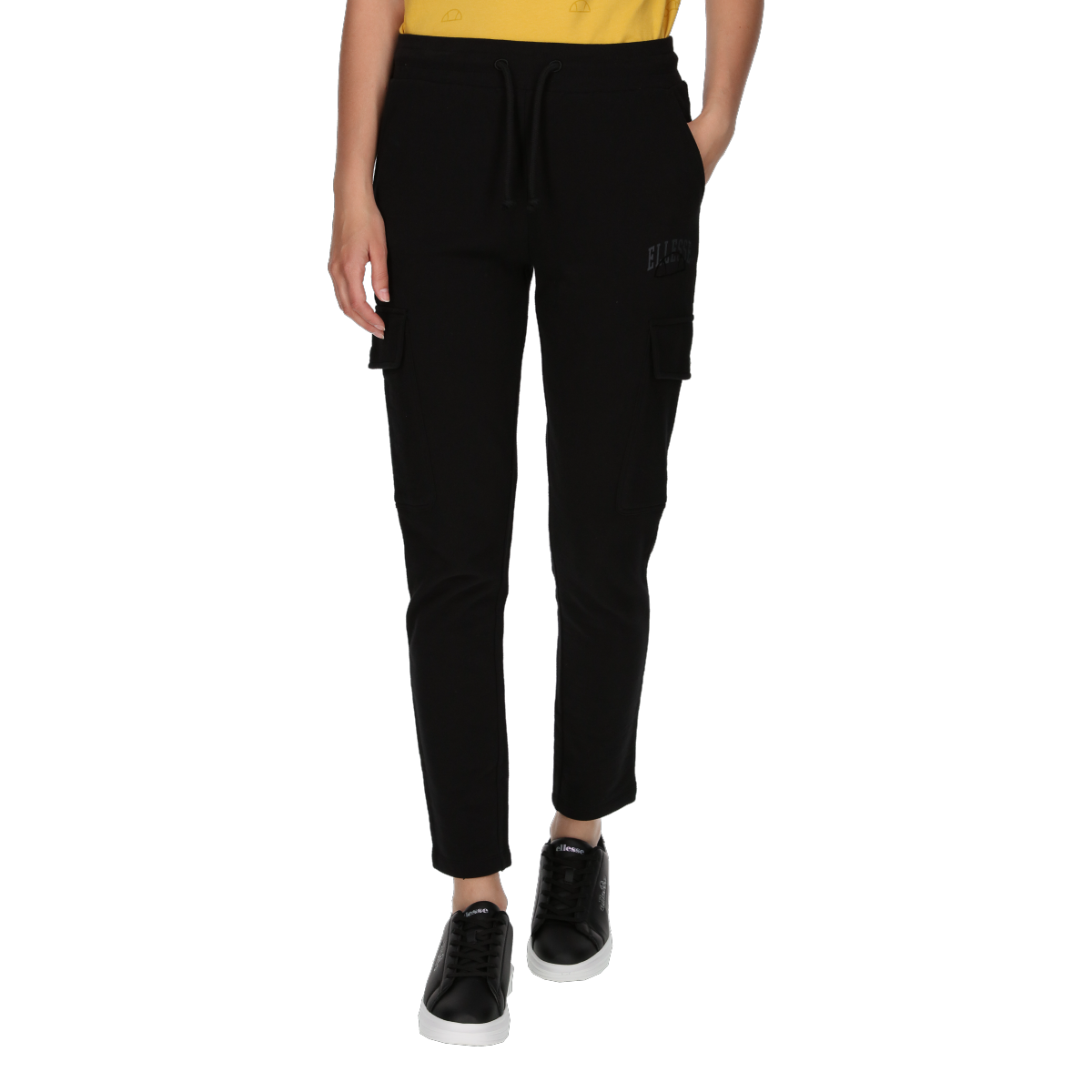 Cargo byxor Ellesse Drawstring Cargo Joggers Svart | ELA233F101-01, 0