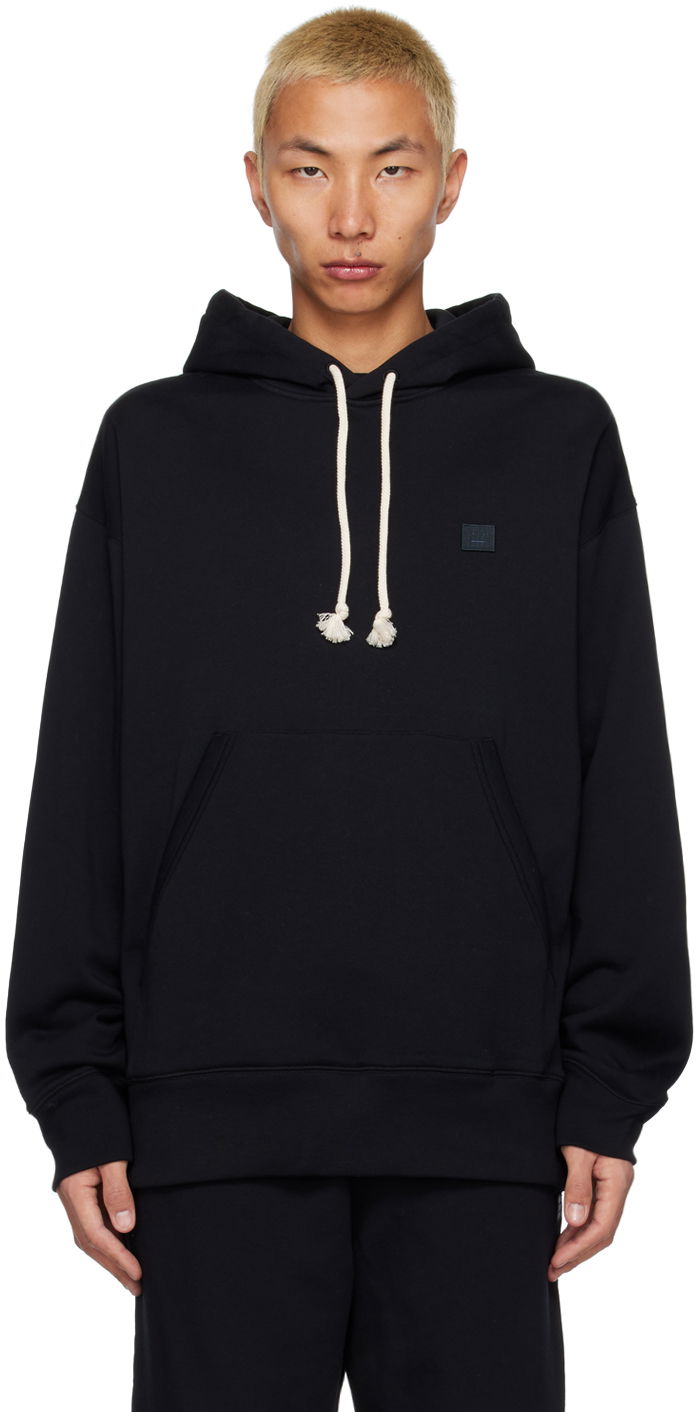 Sweatshirt Acne Studios Patch Hoodie Svart | CI0132-, 0