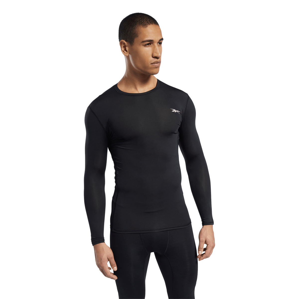 T-shirt Reebok WOR Compression Long Sleeve Solid Top Svart | FP9105, 0
