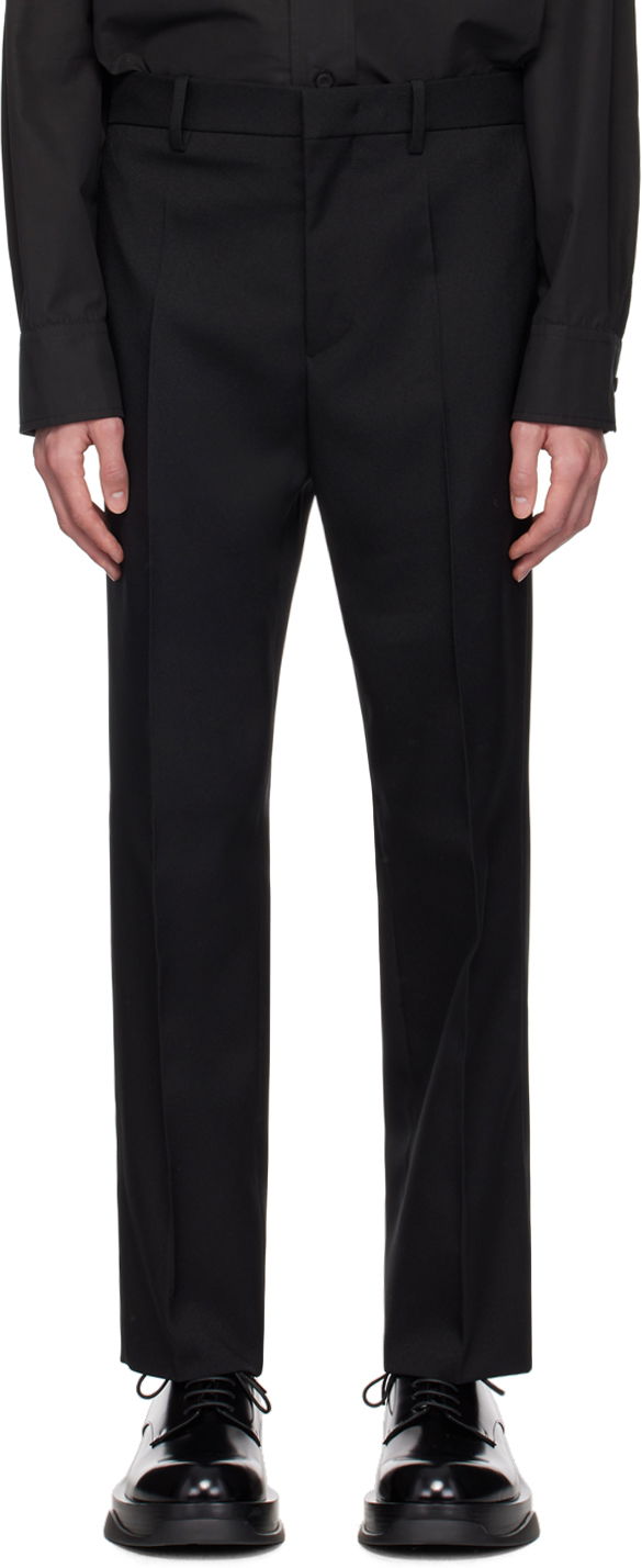 Byxor Jil Sander Black Tailored Trousers Svart | J22KA0107_J70001