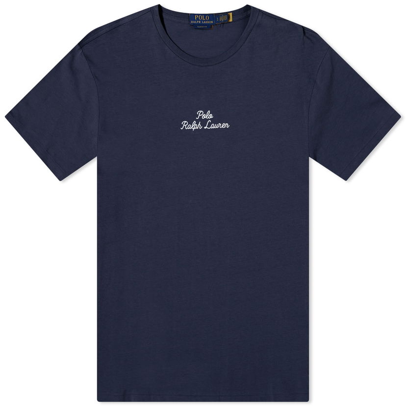 T-shirt Polo by Ralph Lauren Chain Stitch Logo T-Shirt Mörkblå | 710936585003
