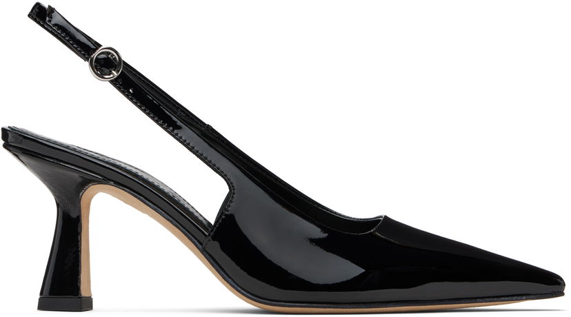 Tillbehör Aeyde Aeyde Fernanda Slingback Heels Svart | A12-PU-ISOSS75ST-223-800-048