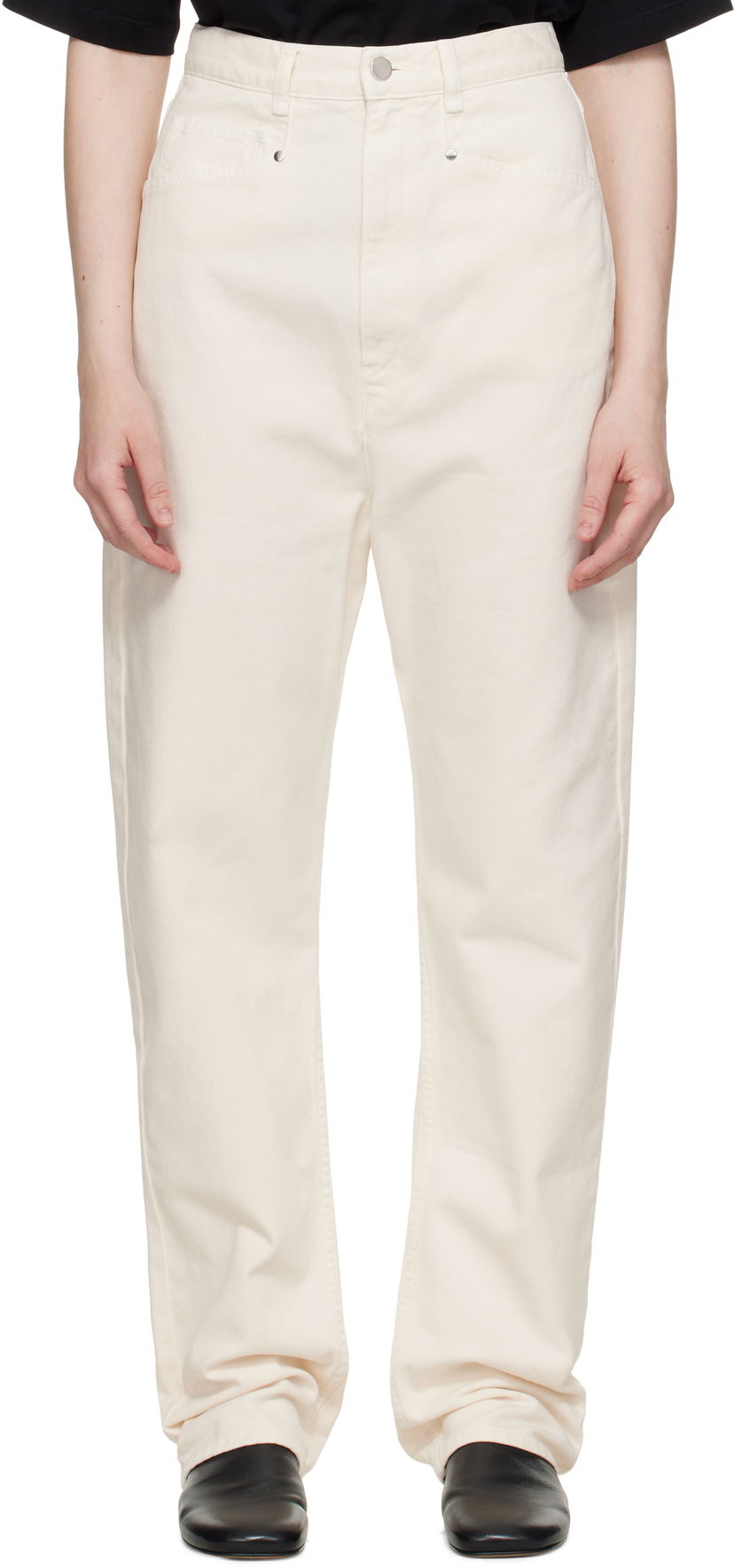 Jeans LEMAIRE Lemaire Dropped Crotch Jeans Vit | PA1199 LD1034